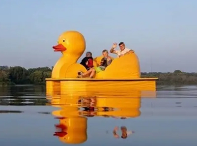 Duck paddle boat